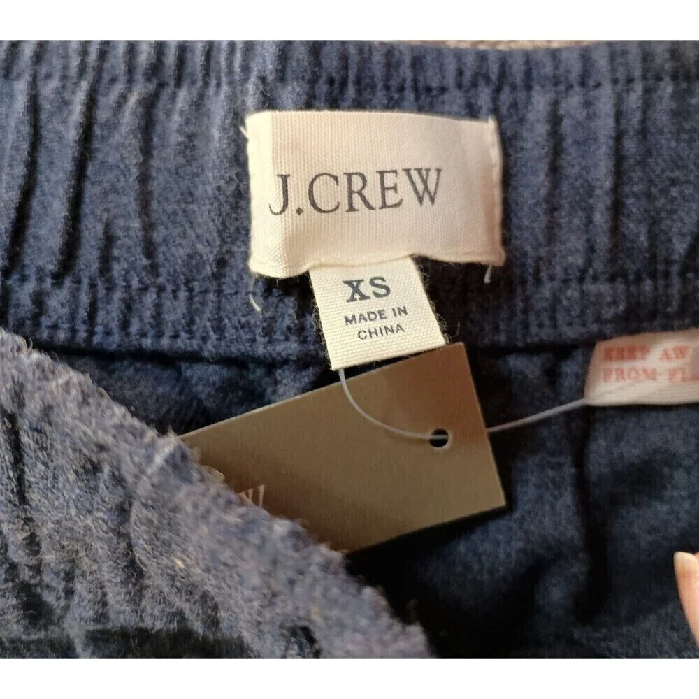 J. Crew Pajama Pant Mens XS Flannel Blue Pockets Hidden Fly Reimagined BC520 NWT